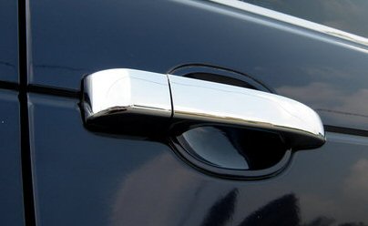 Range Rover L322 2010 Door Handle Covers - Chromed Plastic 9 pc - Click Image to Close
